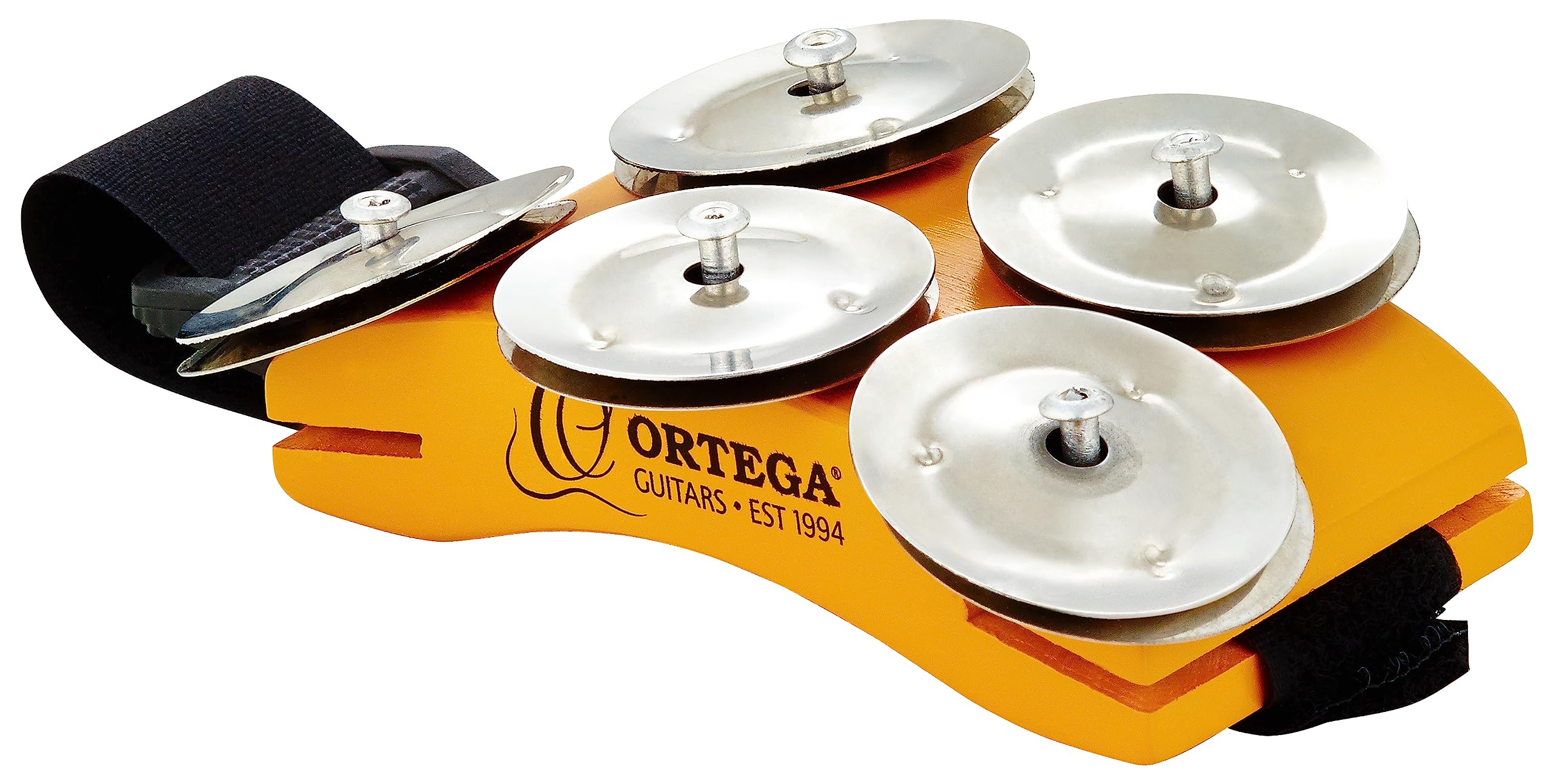 ortega-guitars-tamburello-da-piede-in-legno-di-caucci-con-sonagli-inox image 1