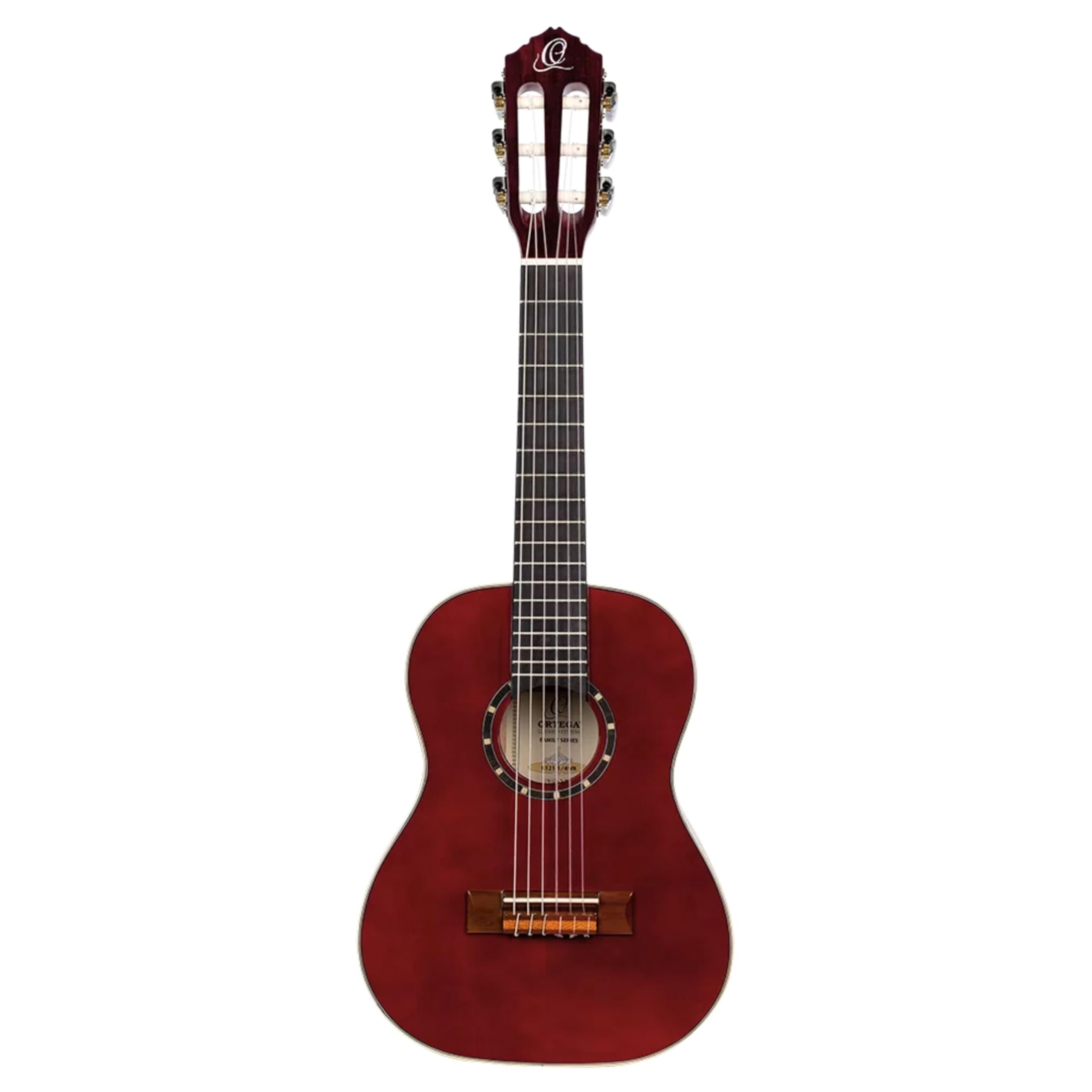 ortega-guitars-family-series-r121-1-4wr-chitarra-concerto-1-4-rossa-mogano-abete image 2