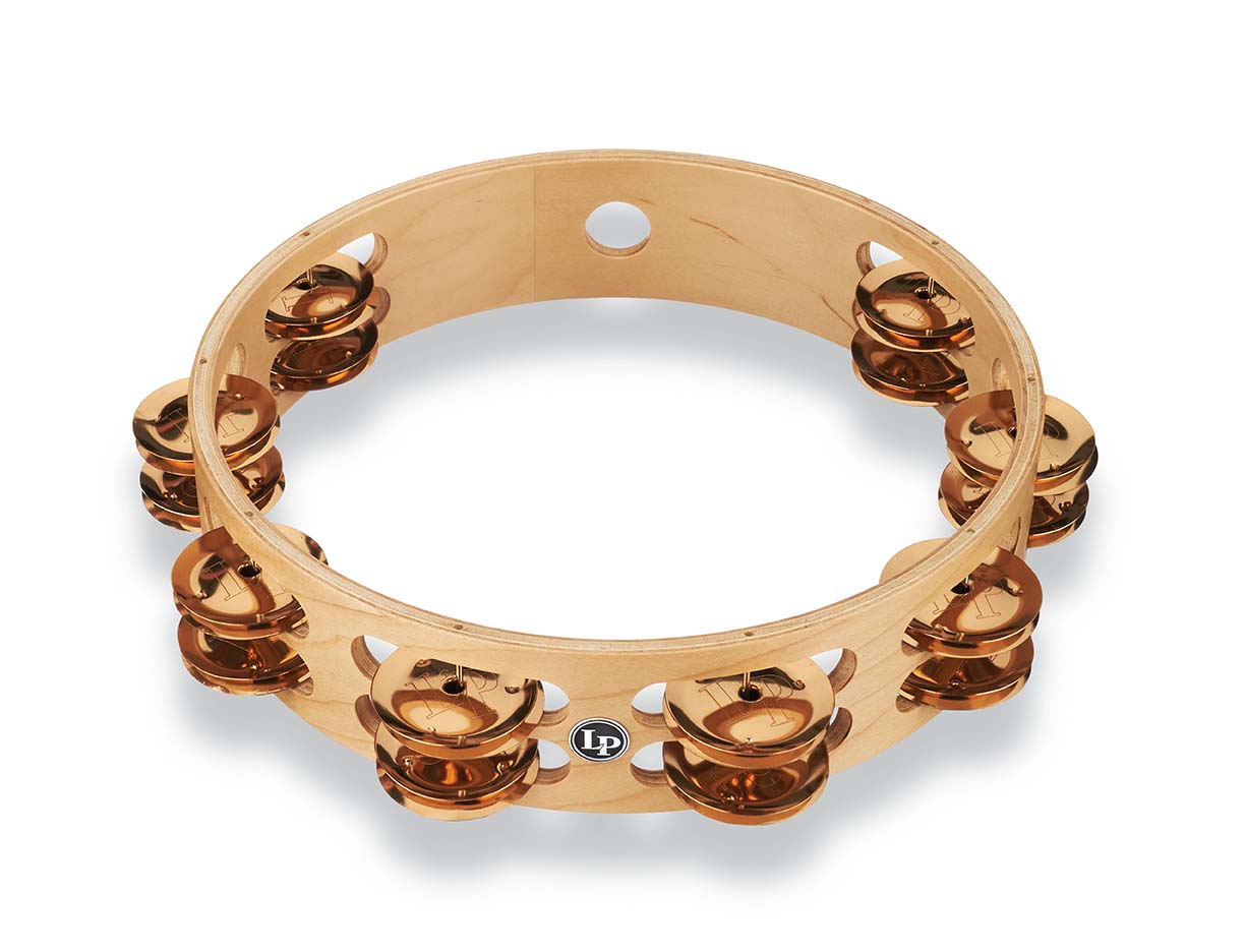 latin-percussion-pro-tamburello-10-doppia-fila-bronzo image 1