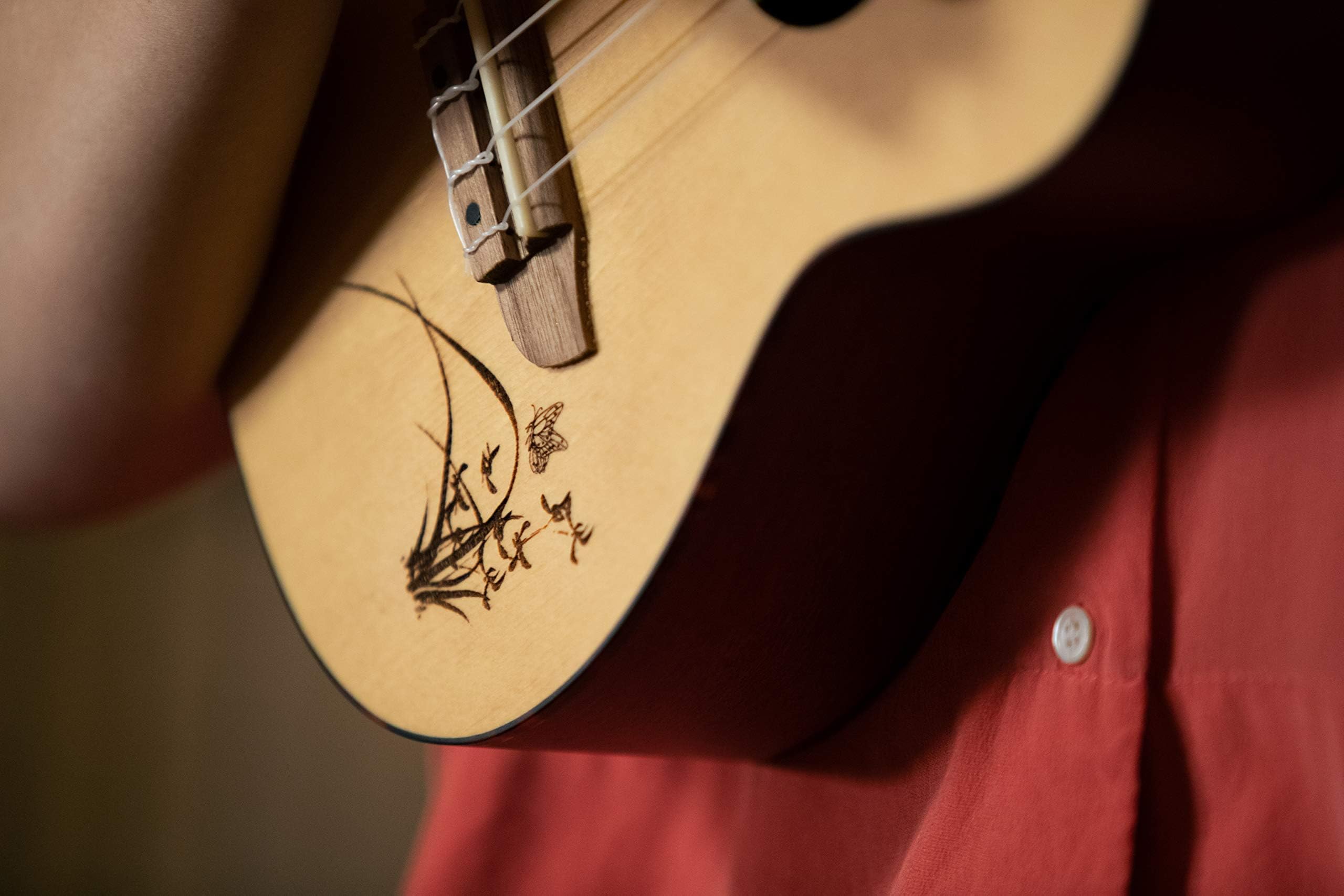 ortega-guitars-ru5-bonfire-series-ukulele-concerto-abete-sapele-natural image 6