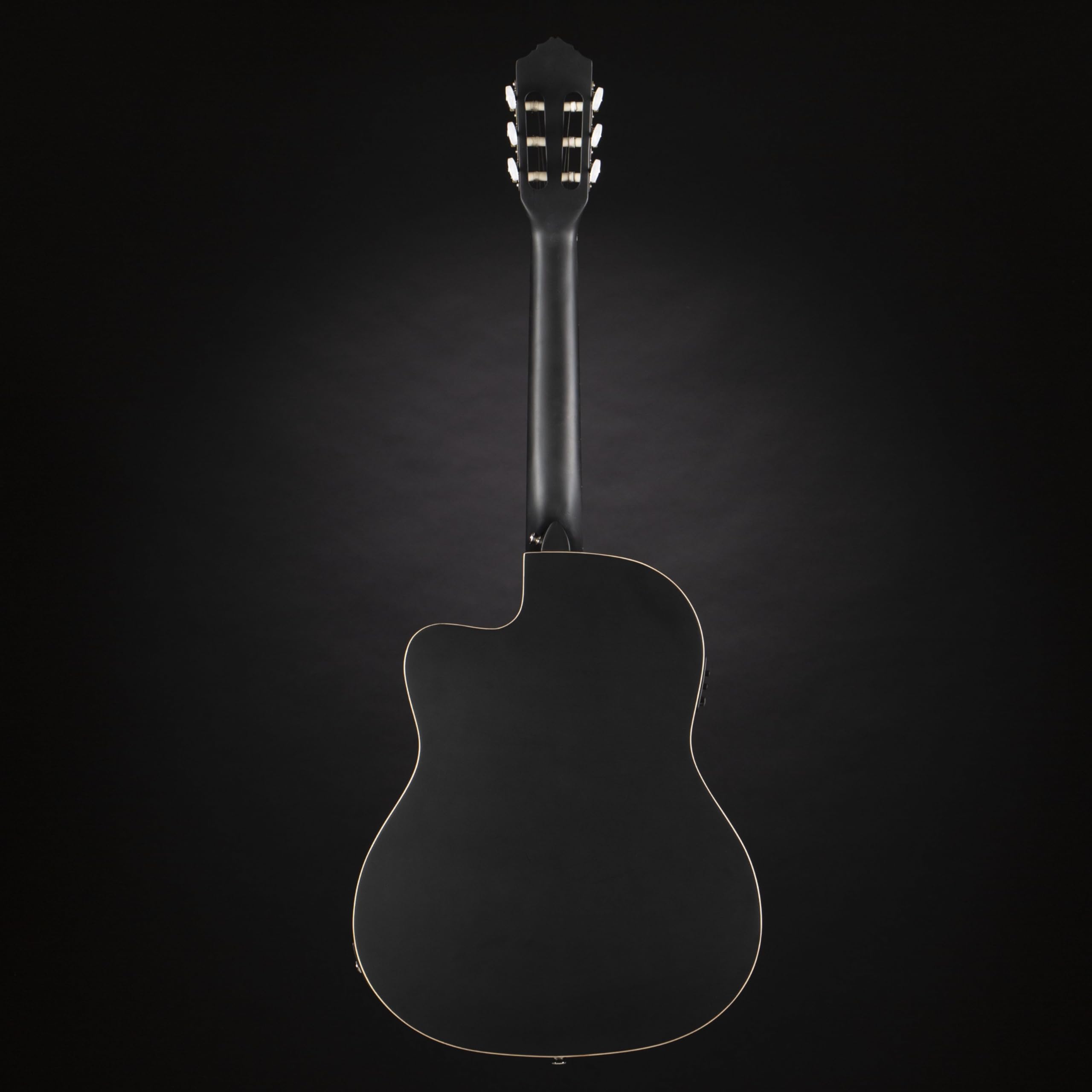 ortega-guitars-rce125sn-sbk-chitarra-classica-thinline-elettro-acustica-slim-nec image 3