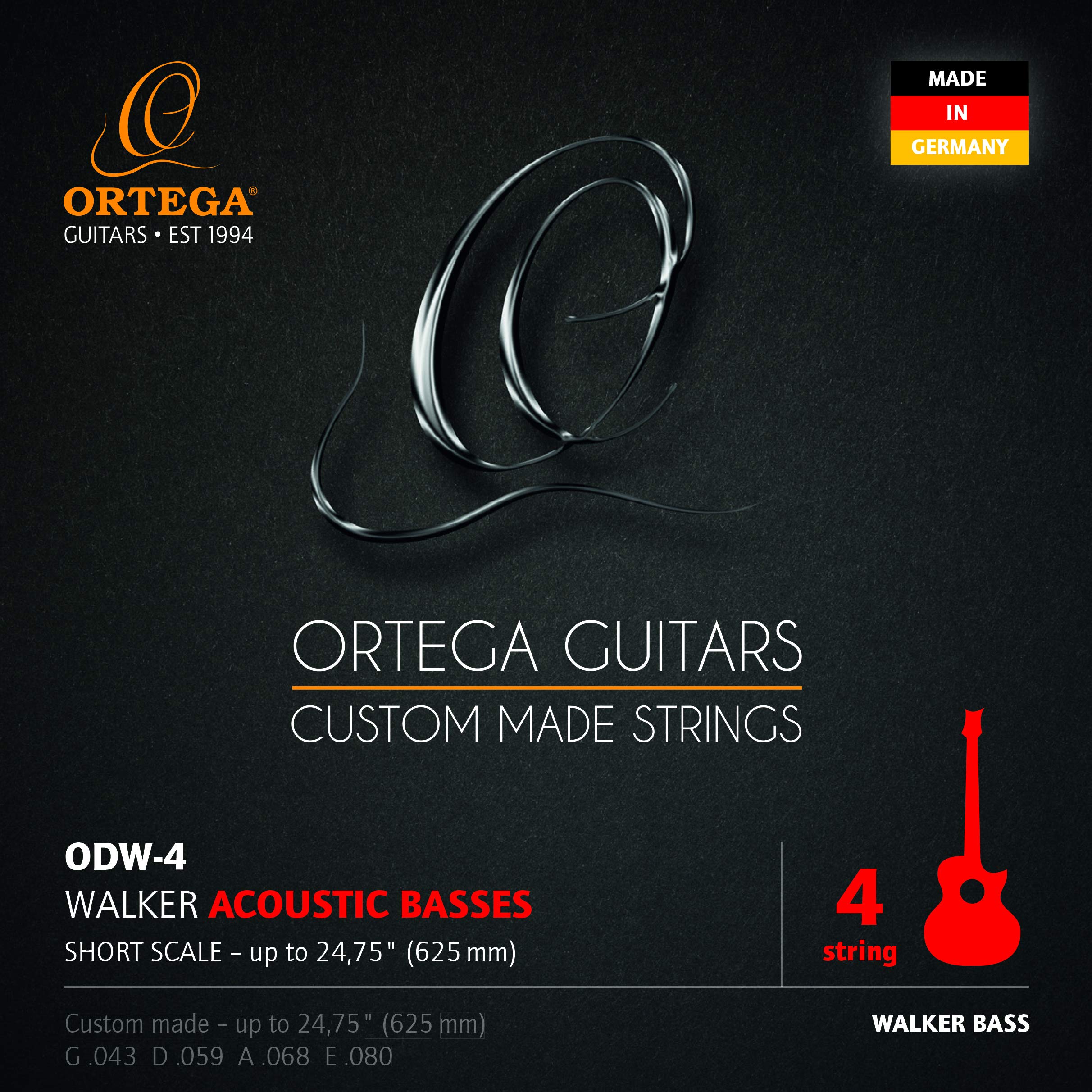 ortega-guitars-odw-corde-basso-acustico-d-walker image 1