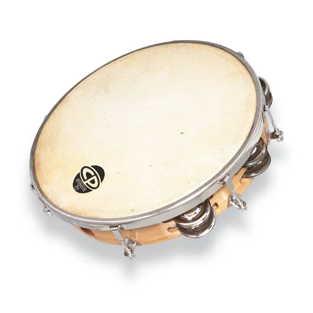 latin-percussion-cp-double-row-tuned-tamb-steel-10-tamburello-accordabile image 1
