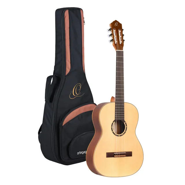 ortega-guitars-r121-7-8-chitarra-classica-concerto-7-8-in-mogano-abete-con-gig-b image 1
