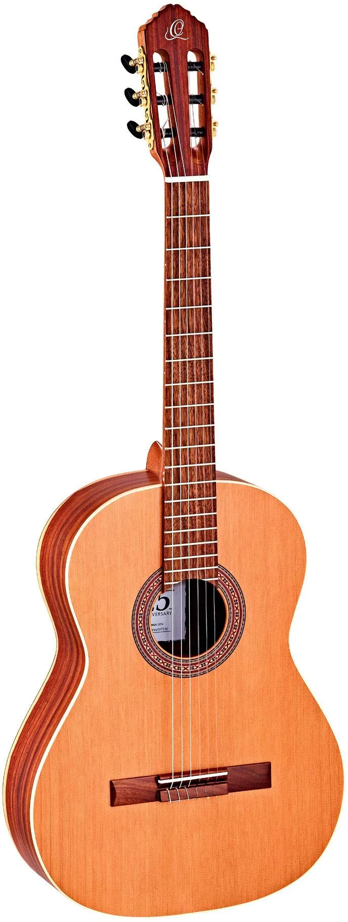 ortega-guitars-r189sn-25th-chitarra-classica-25-anniversario-abete-granadillo image 1