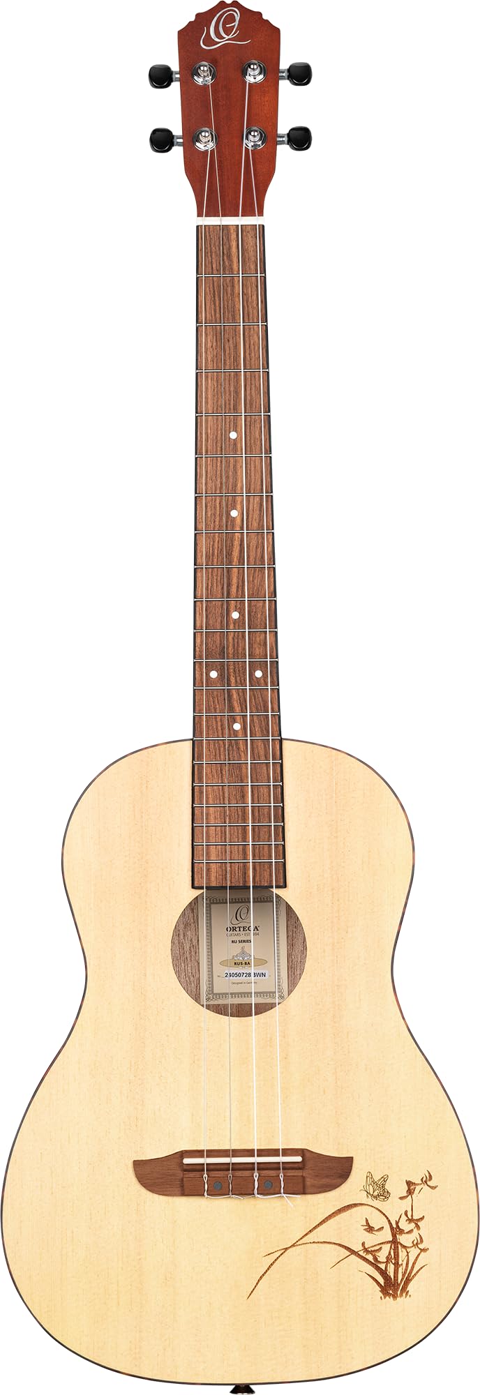 ortega-guitars-bonfire-series-ru5-ba-ukulele-baritono-acustico-abete-sapele-natu image 2