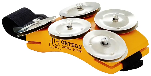 ortega-guitars-tamburello-da-piede-in-legno-di-caucci-con-sonagli-inox image 1