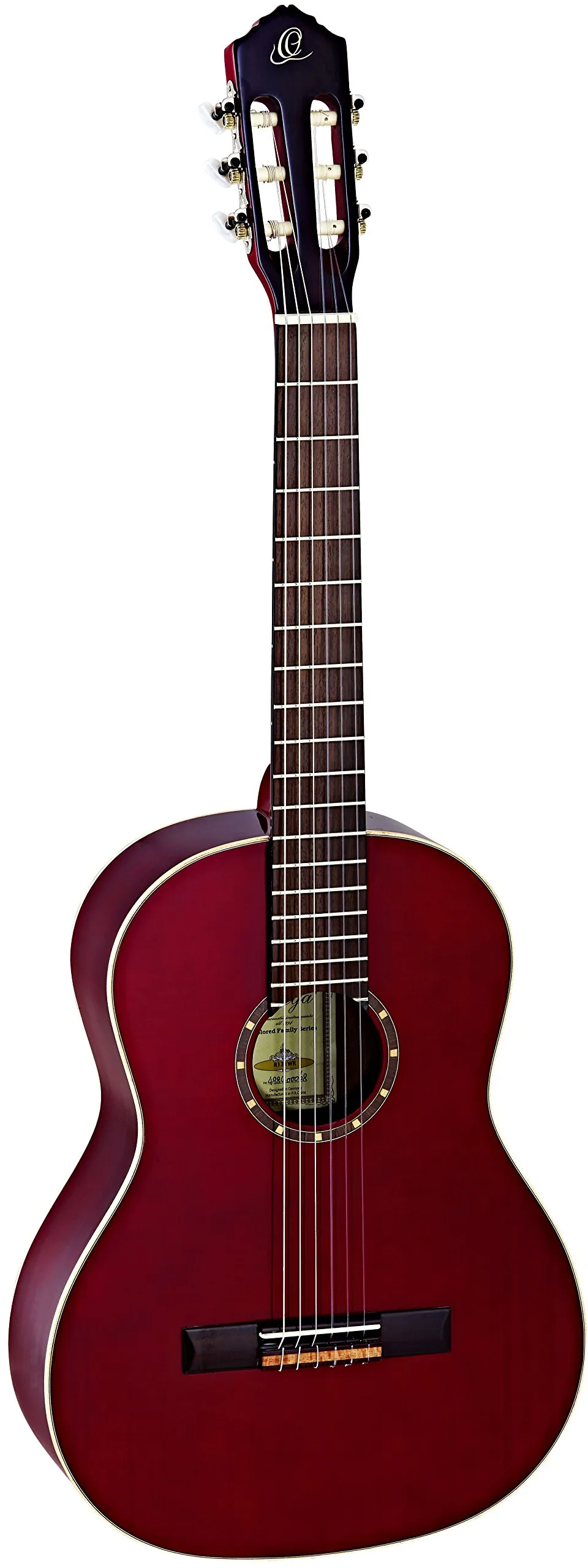 ortega-guitars-r131wr-chitarra-classica-4-4-rosso-vino-con-custodia image 1