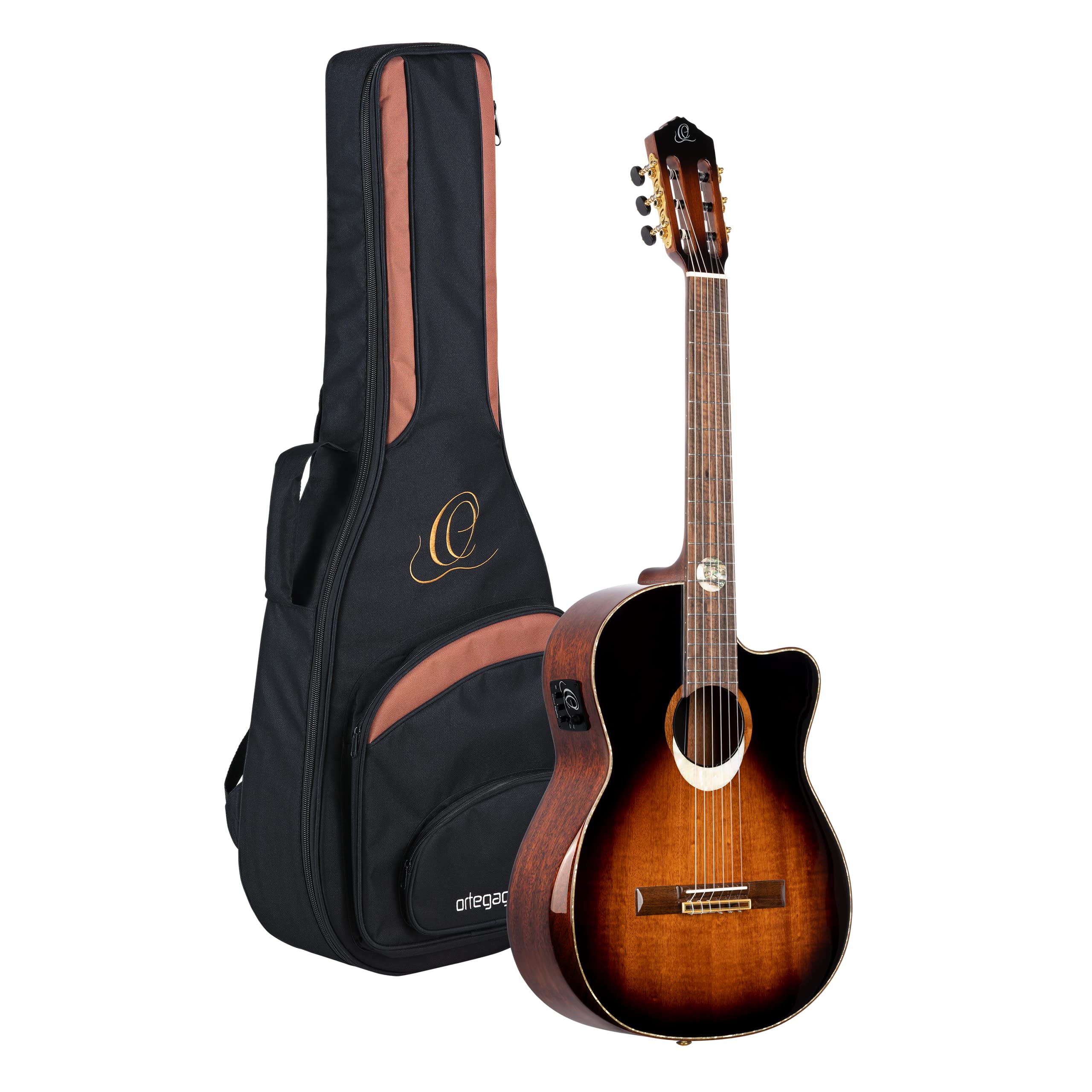 ortega-guitars-eclipse-suite-c-e-chitarra-classica-4-4-semi-solida-mogano-con-cu image 1