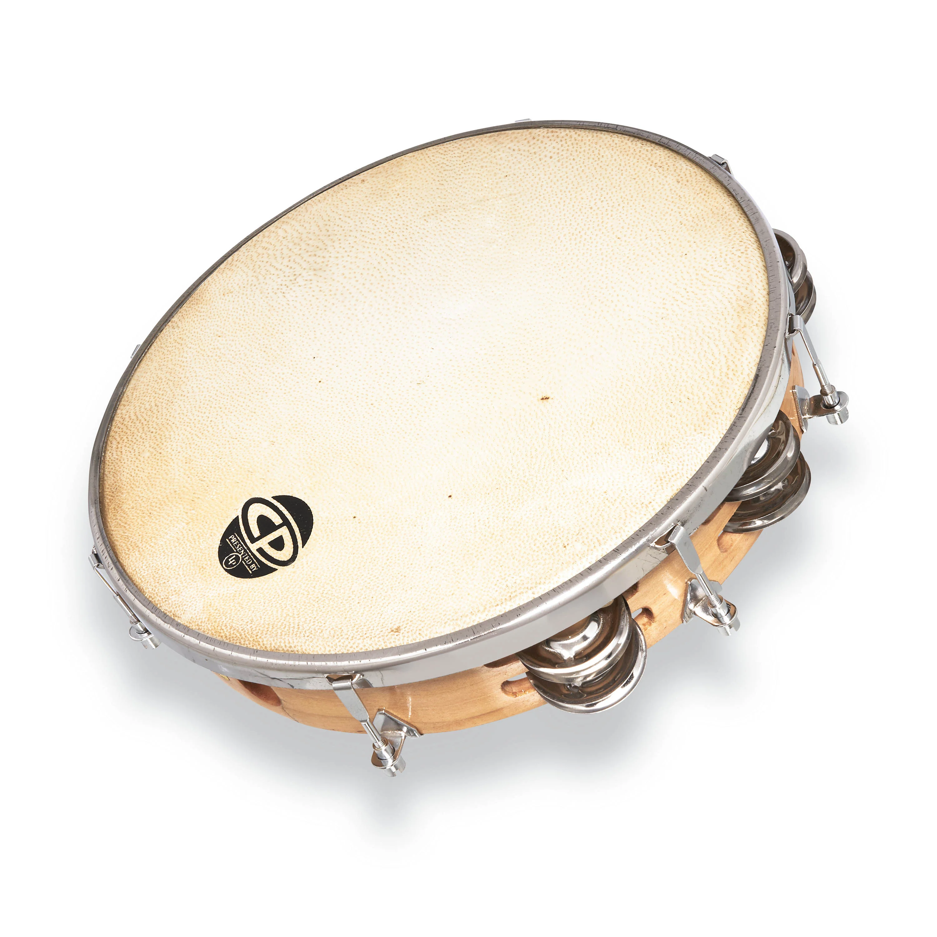 latin-percussion-cp-double-row-tuned-tamb-steel-10-tamburello-accordabile image 2