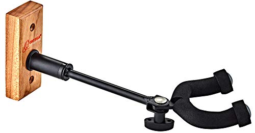ortega-guitars-oghad-1cw-supporto-da-parete-per-chitarra-e-basso-in-ciliegio image 2