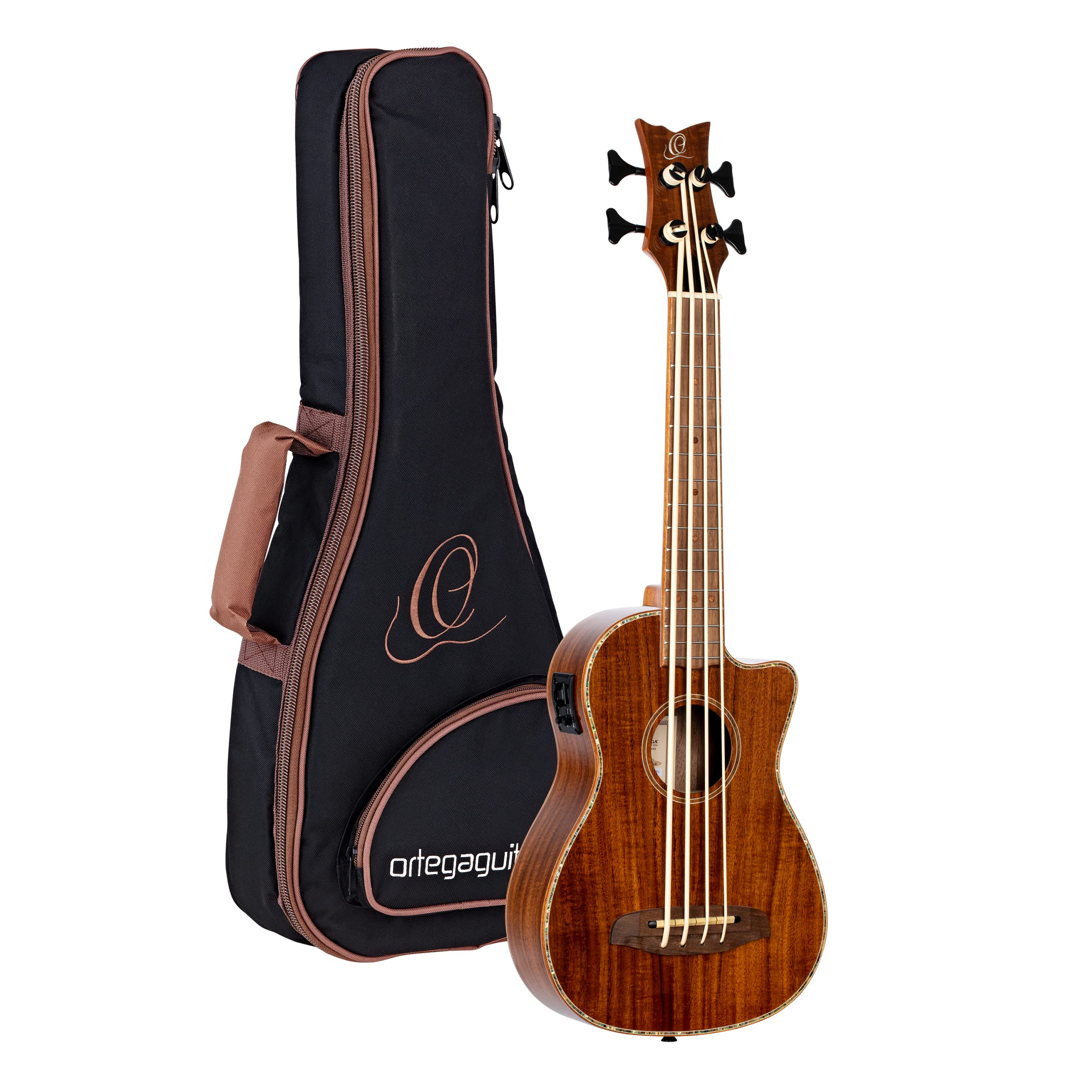 ortega-guitars-lizard-series-caiman-bs-gb-u-bass-elettro-acustico-con-gigbag image 1