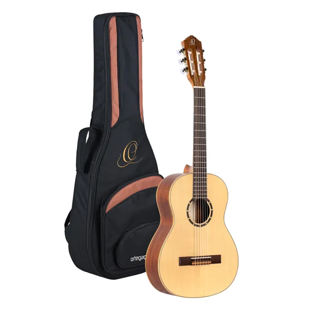 ortega-guitars-r121-3-4-chitarra-classica-3-4-mogano-abete-con-gig-bag image 1