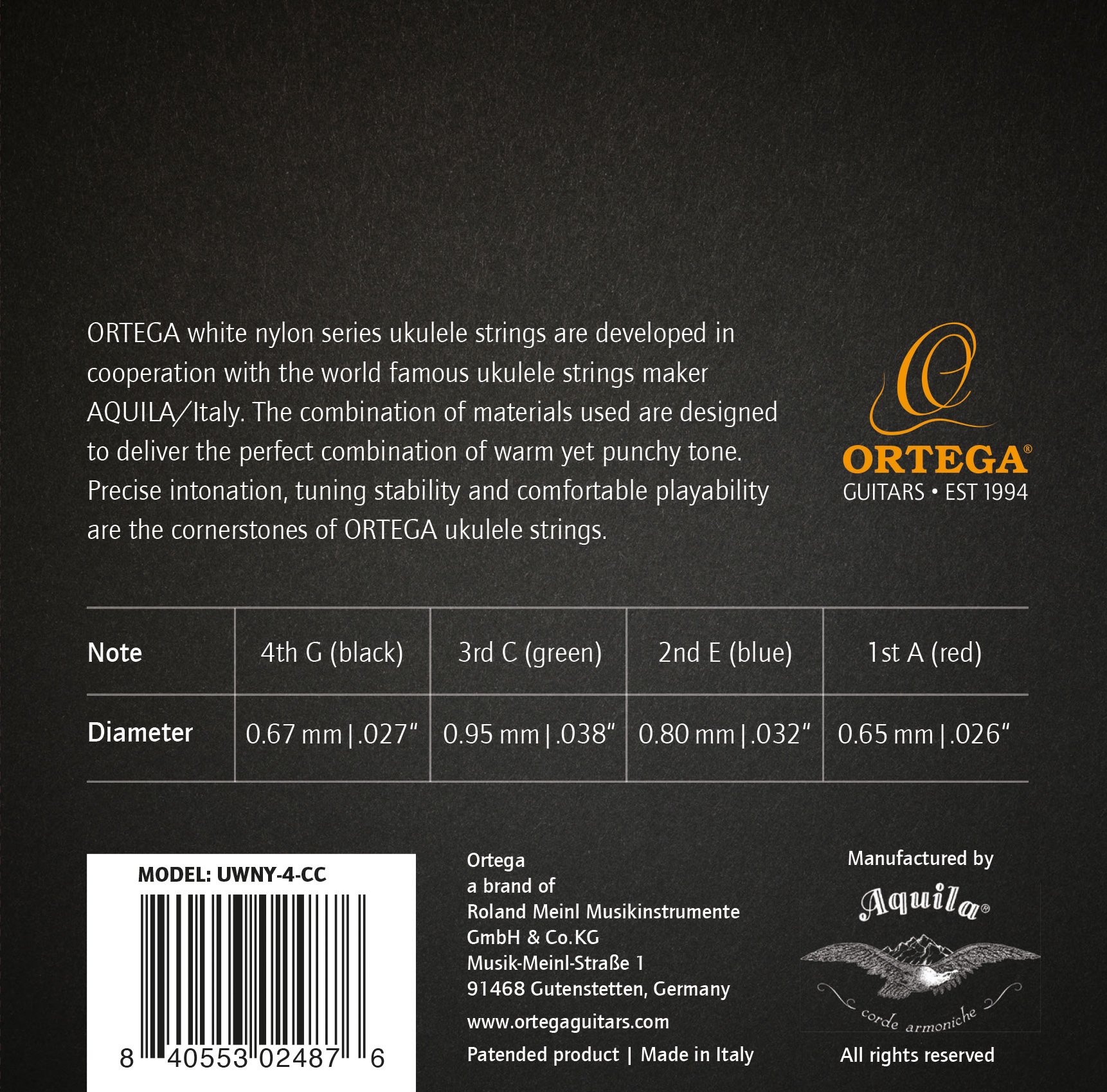 ortega-guitars-uwny-4-cc-corde-per-ukulele-da-concerto-in-nylon-bianco image 4