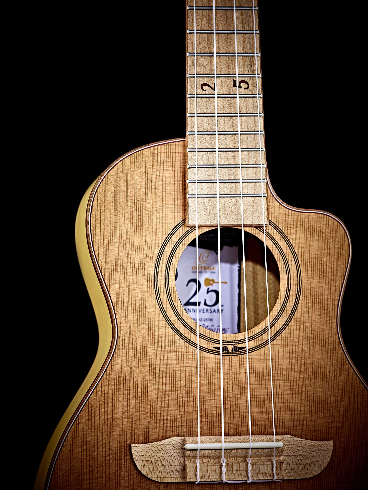 ortega-guitars-ruhz-25th-ukulele-da-concerto-4-corde-nylon-con-pickup image 5