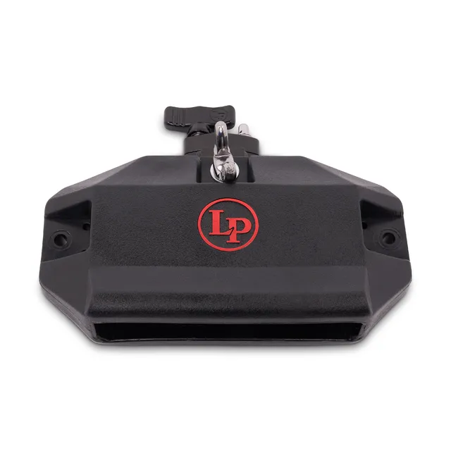 latin-percussion-deluxe-medium-jam-block-rosso-con-vise-clamp image 1