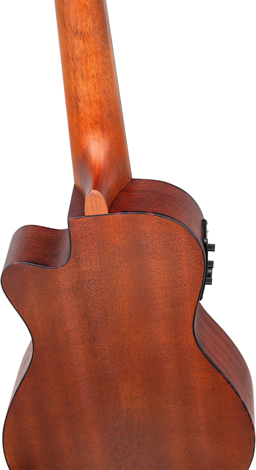ortega-guitars-ru5ce-ukulele-concerto-elettrificato-cutaway-natural-bonfire-seri image 6