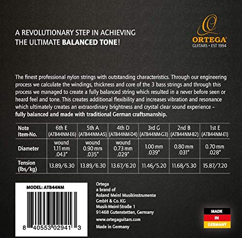 ortega-guitars-atb44nh-corde-nylon-classica-tensione-media-atmosphere-balance image 3