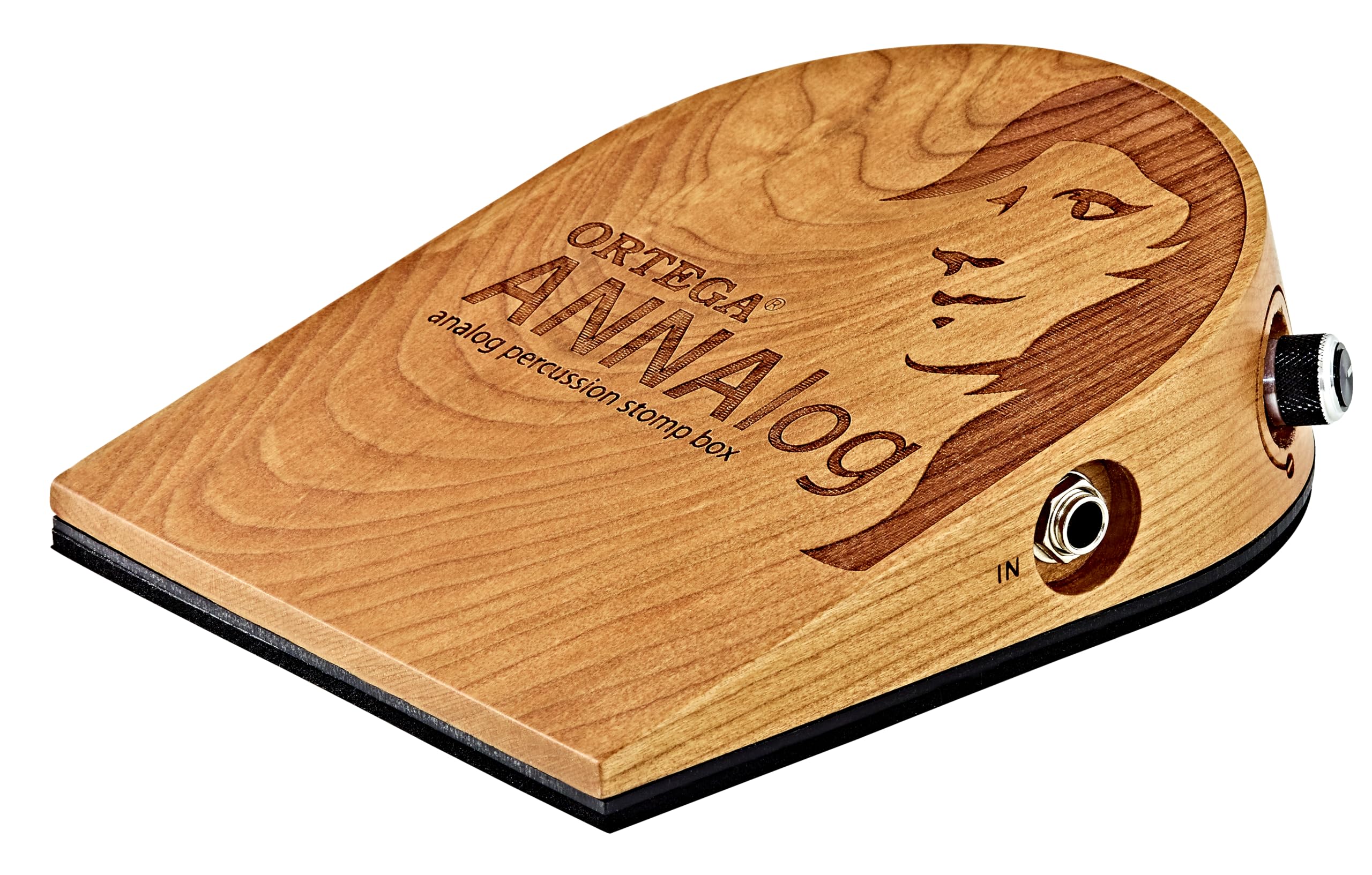 ortega-guitars-annalog-stomp-box-pedale-percussivo-in-legno-di-ciliegio image 1