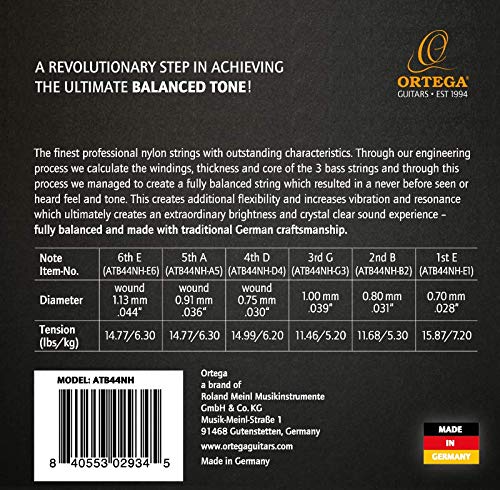 ortega-guitars-atb44nh-corde-nylon-classica-tensione-forte-atmosphere-balance image 3