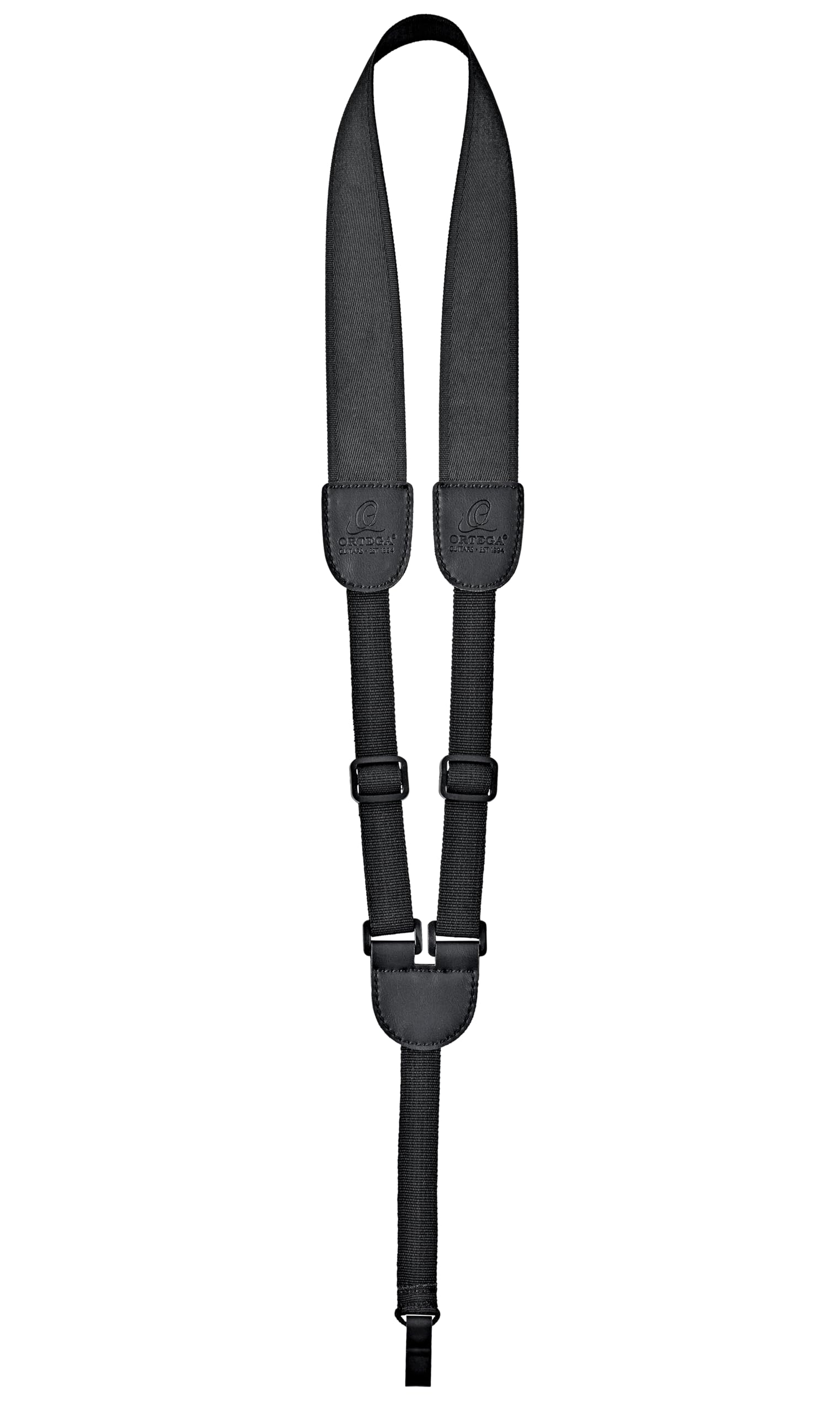 ortega-guitars-oushk-bk-tracolla-ukulele-soundhole-nylon-nero-70cm image 1