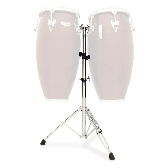 latin-percussion-matador-supporto-doppio-per-conga-regolabile-cromato image 1