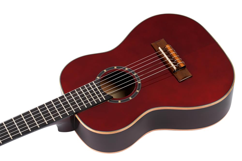 ortega-guitars-r121-3-4wr-chitarra-classica-3-4-rossa-con-gig-bag image 3