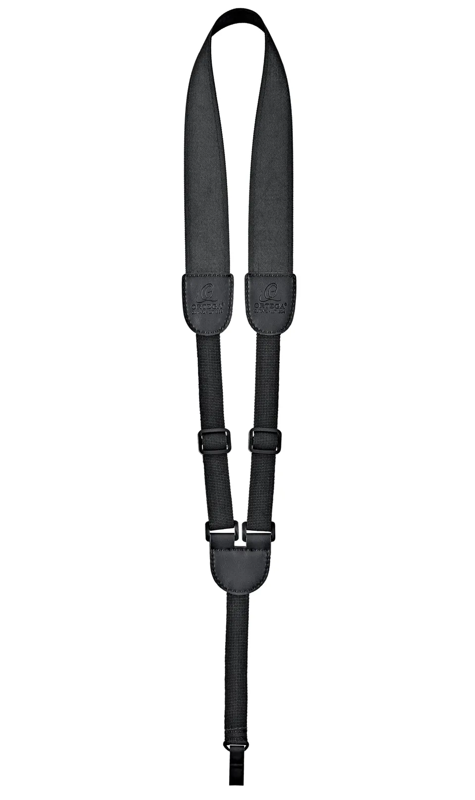 ortega-guitars-oushk-bk-tracolla-ukulele-soundhole-nylon-nero-70cm image 1