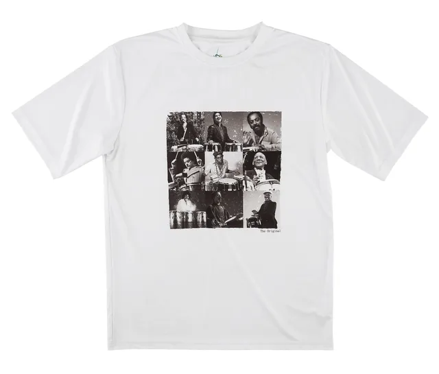 latin-percussion-legends-t-shirt-bianca-distressed image 1
