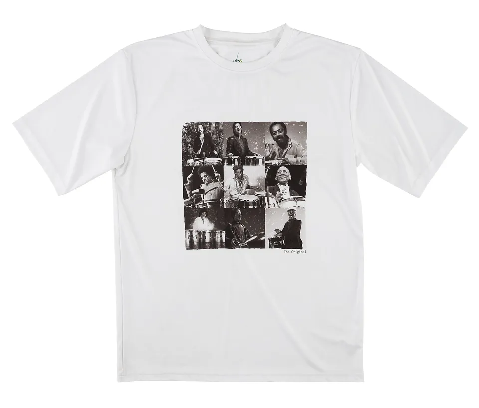 latin-percussion-legends-t-shirt-bianca-distressed image 1