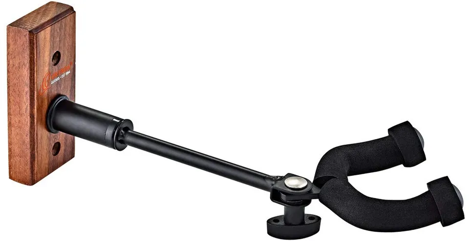 ortega-guitars-oghad-1wn-supporto-da-parete-per-chitarra-e-basso-in-legno-di-noc image 1