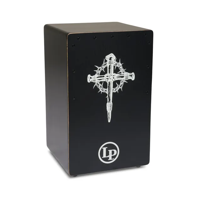 latin-percussion-praise-cajon-thorny-cross image 1