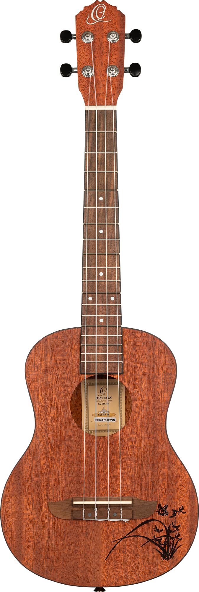 ortega-guitars-ru5mm-te-bonfire-series-ukulele-tenore-sapele image 1