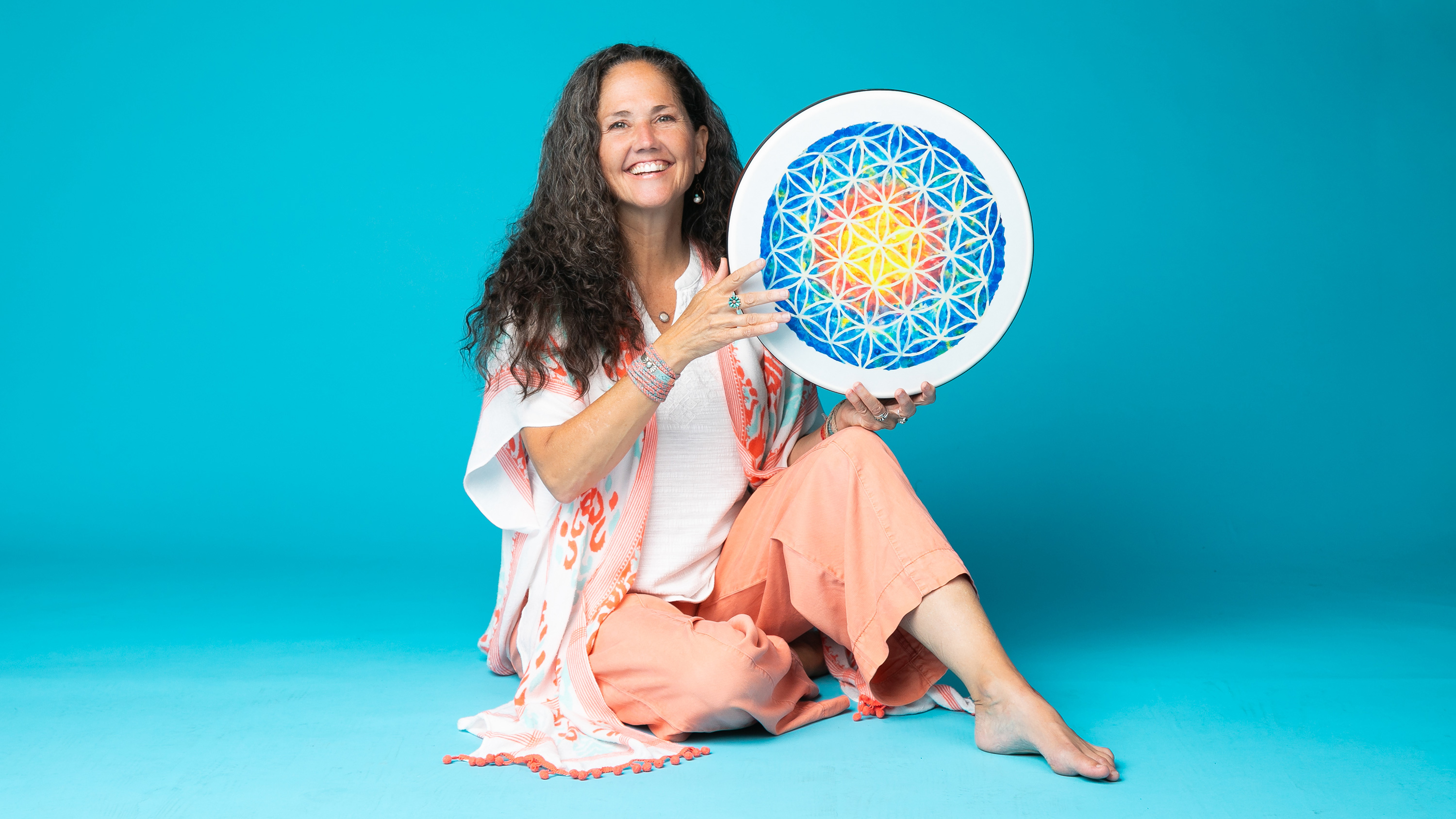 latin-percussion-sound-vibrations-frame-drum-16-flower-of-life image 3