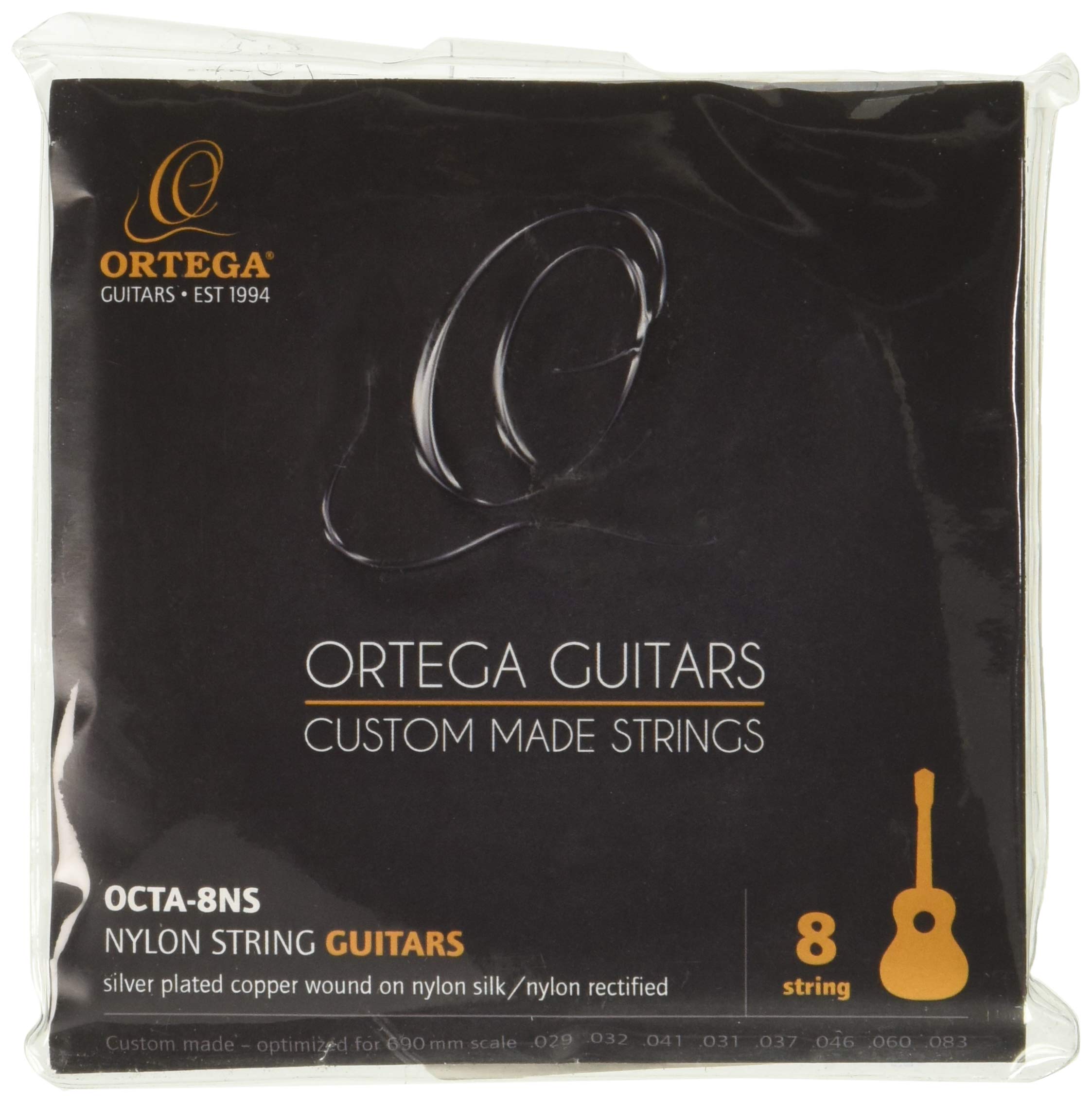 ortega-guitars-octa-8ns-set-8-corde-nylon-rame-argentato-pyramid image 1