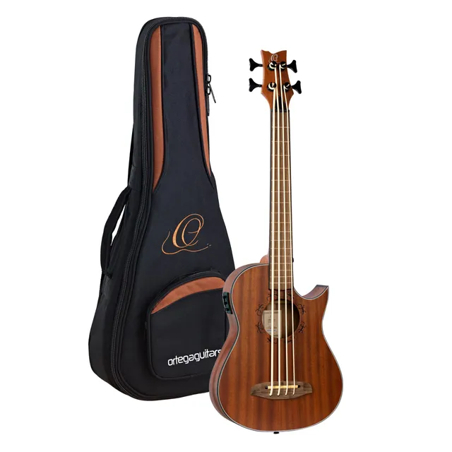 ortega-guitars-lizard-series-lizzy-pro-uke-bass-travel-fretless-elettro-acustico image 1