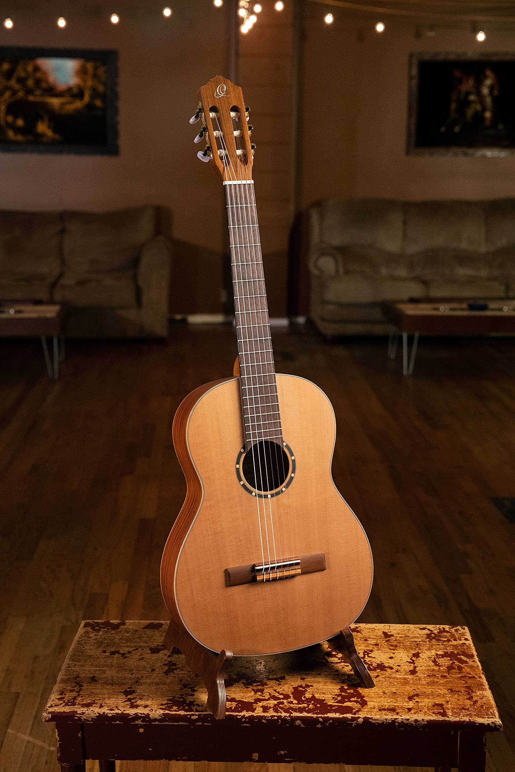 ortega-guitars-r131-chitarra-classica-4-4-cedro-massello-mogano-con-custodia image 7
