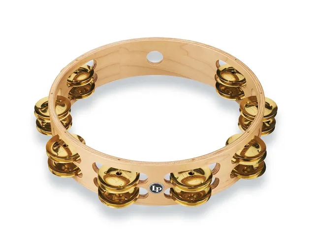 latin-percussion-pro-10-tambourine-double-row-brass image 1