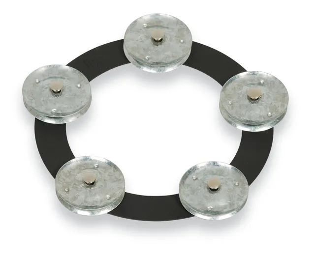 latin-percussion-tambo-ring-6-nero-con-jingle-in-acciaio image 1