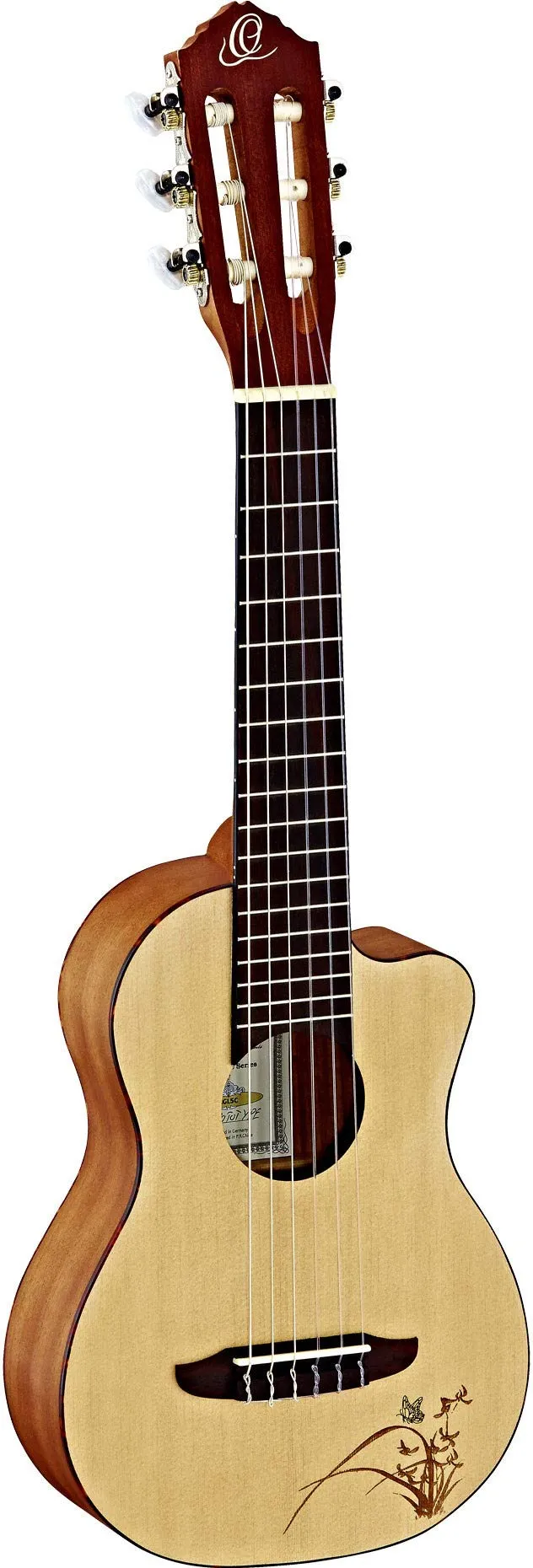 ortega-guitars-mini-travel-series-rgl5c-guitarlele-6-corde-abete-laser image 1