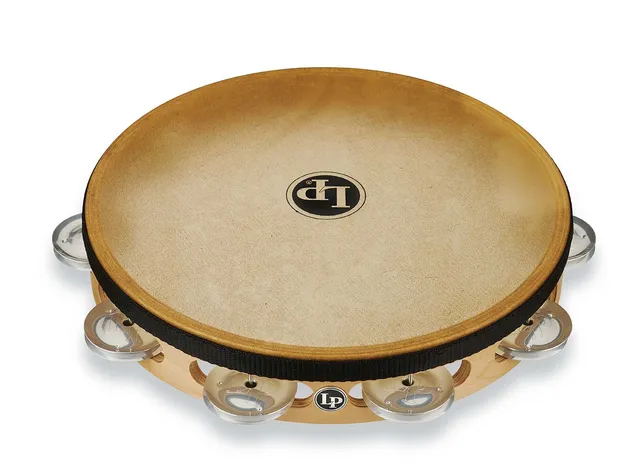 latin-percussion-tambourine-pro-10-single-row-alluminio image 1