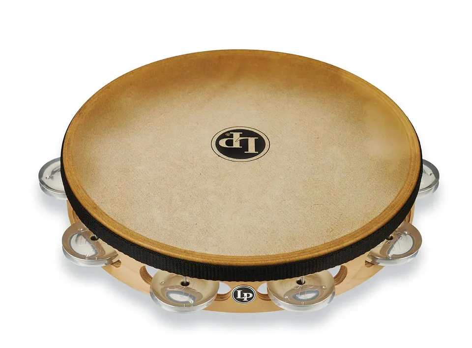 latin-percussion-tambourine-pro-10-single-row-alluminio image 1