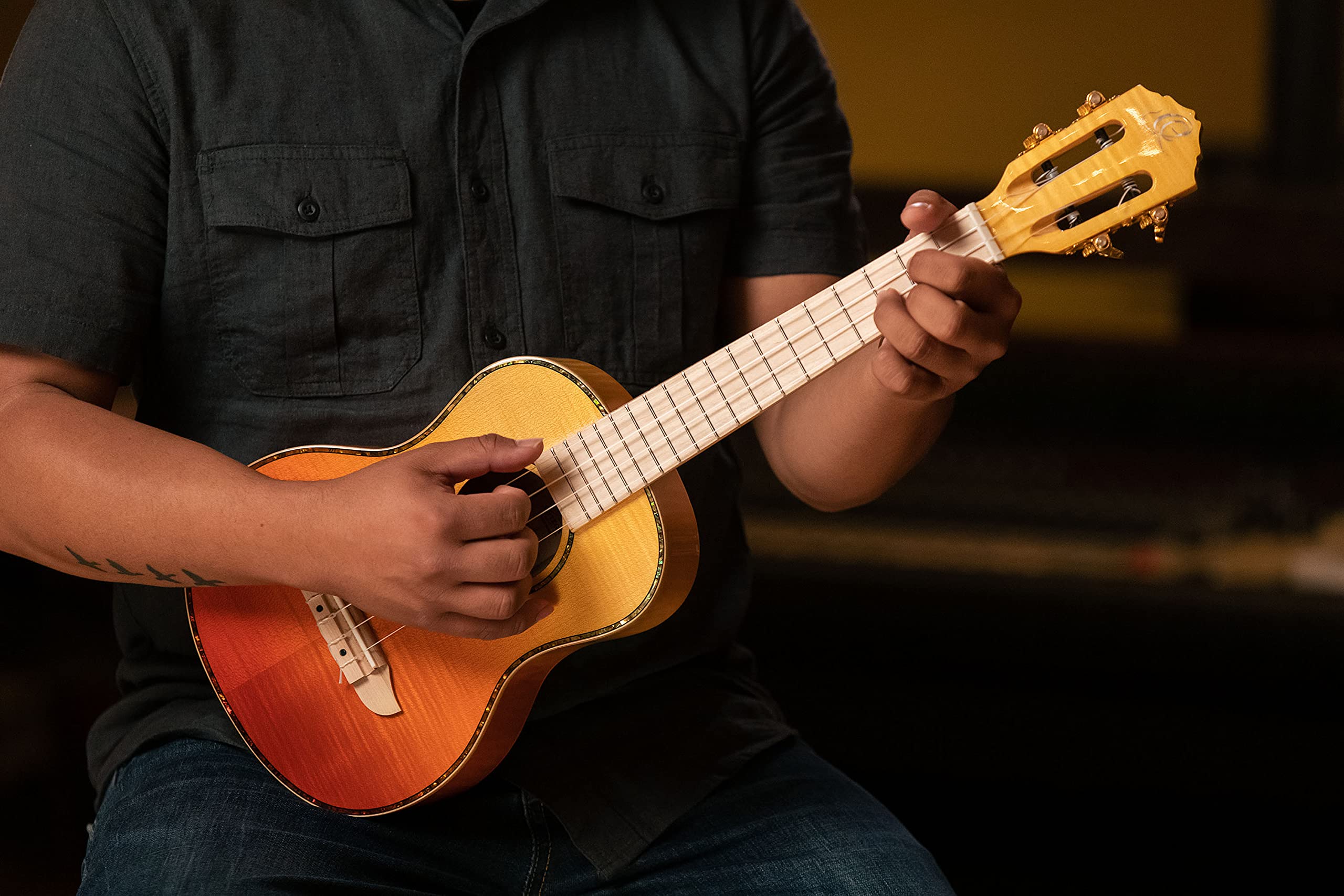 ortega-guitars-rupr-tqb-ukulele-tenore-acustico-prism-series-acero-multicoloured image 5
