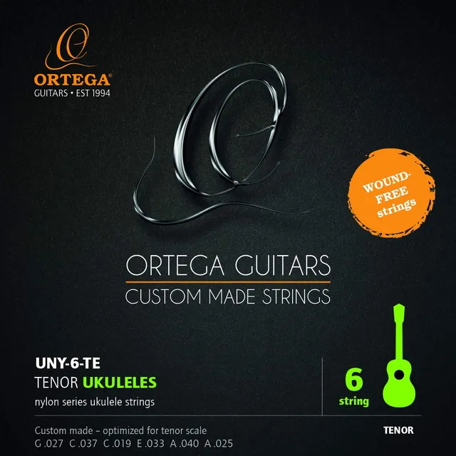 ortega-guitars-uny-6-te-corde-nylon-per-ukulele-tenore-6-corde image 1