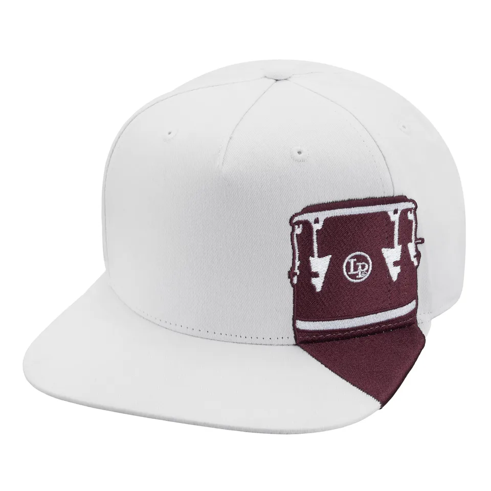latin-percussion-conga-cap-white-cappello-snapback image 1