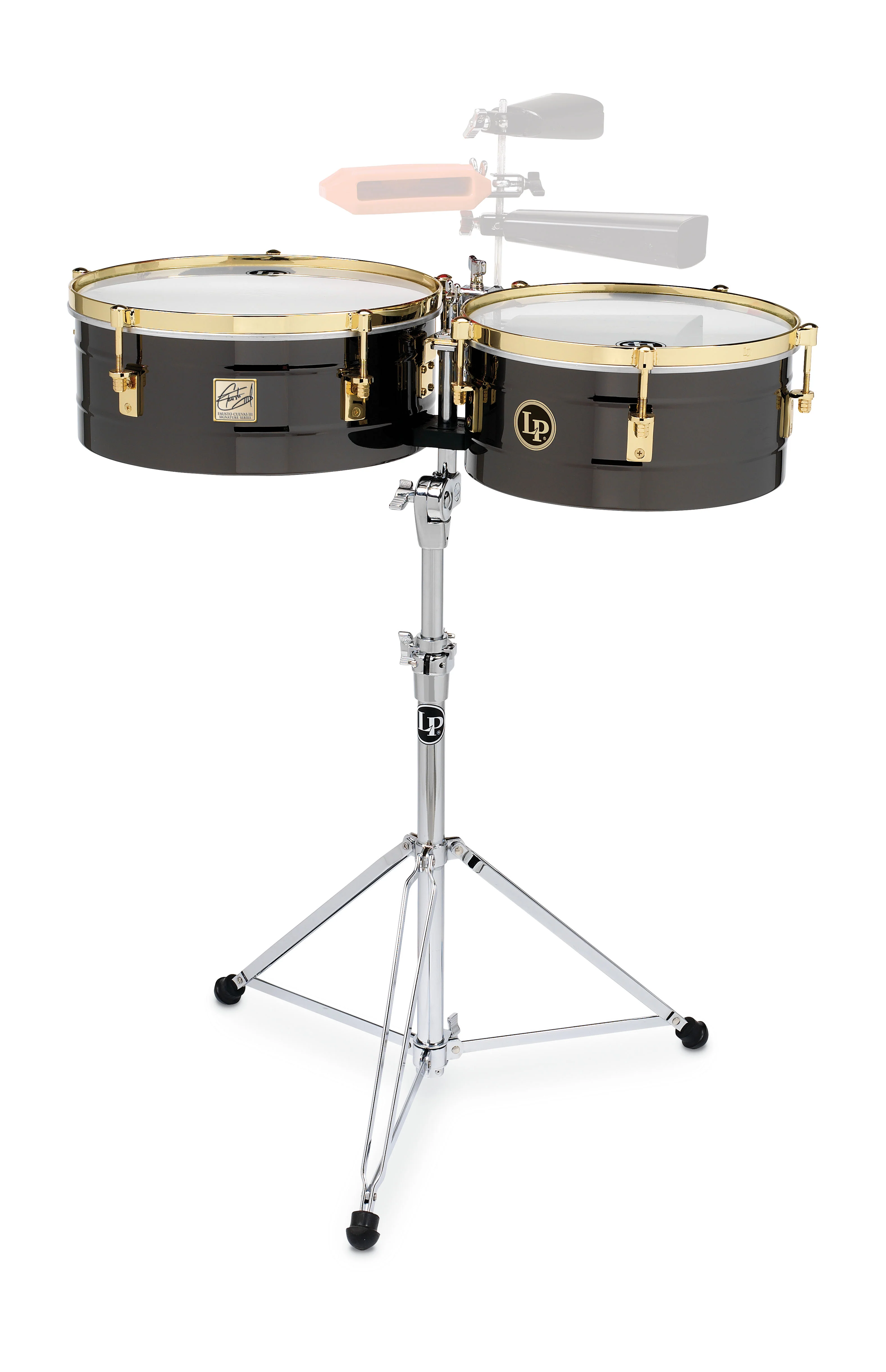 latin-percussion-fausto-cuevas-timbales-14-16-brass-nero-nichel image 2