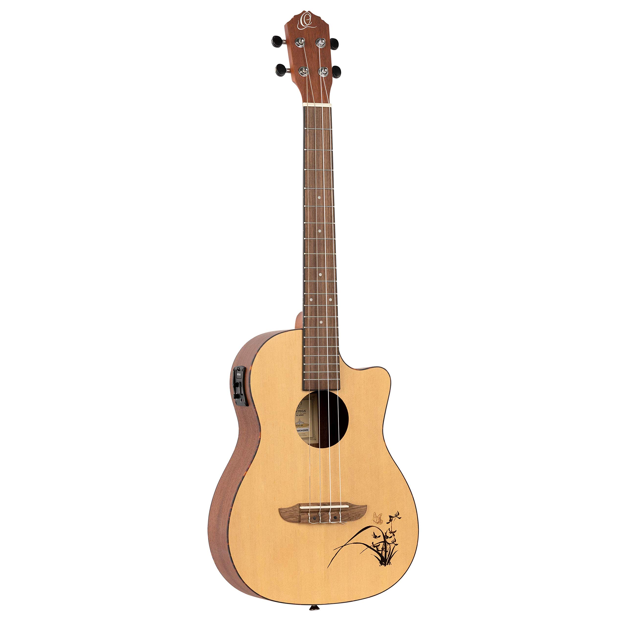 ortega-guitars-ru5ce-ba-ukulele-baritono-elettro-acustico-bonfire-series-abete-s image 1
