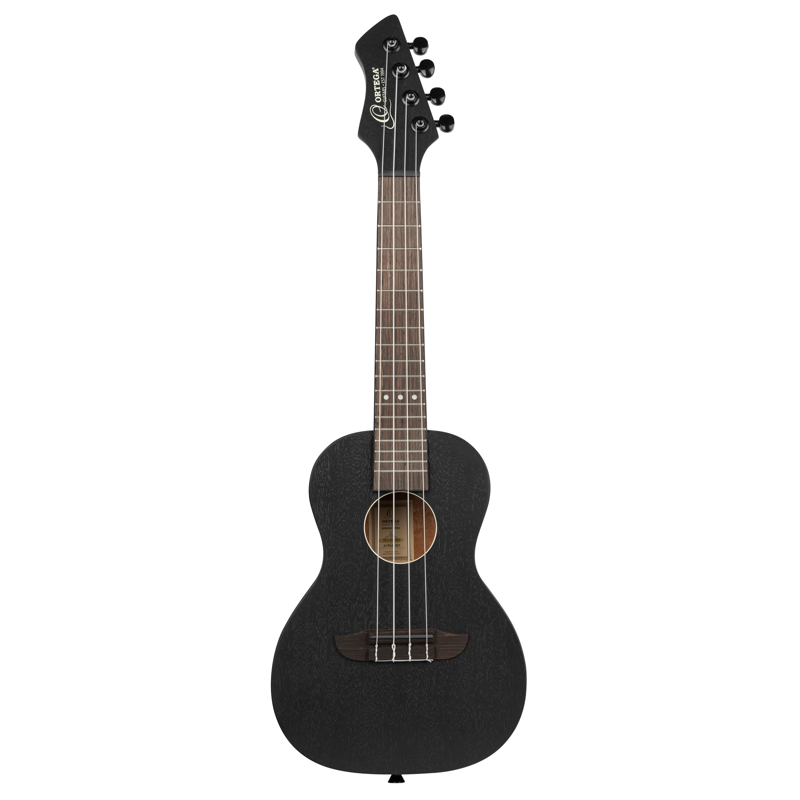 ortega-guitars-ruhz-sbk-ukulele-concerto-acustico-horizon-series-okoume-black image 2