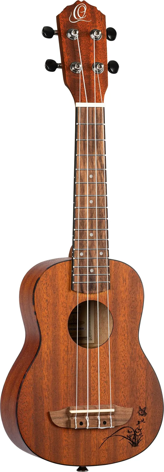 ortega-guitars-ru5mm-so-bonfire-series-ukulele-soprano-sapele image 1