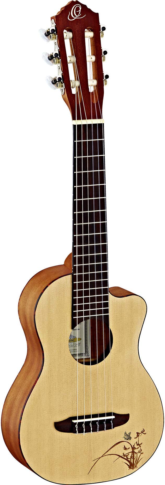 ortega-guitars-mini-travel-series-rgl5c-guitarlele-6-corde-abete-laser image 1
